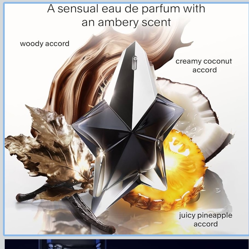 Mugler Angel Fantasm Eau de Parfum Travel Size Perfume .8 oz long lasting - Picture 8 of 14